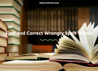 Find and Correct Wrongly Spelt Words