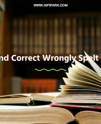 Find and Correct Wrongly Spelt Words