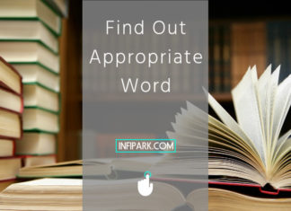 Find Out Appropriate Word