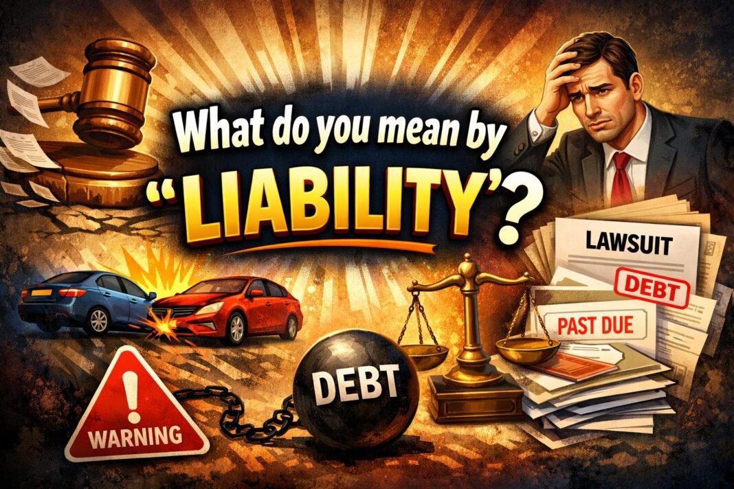 What do you mean by "liability" ?