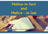 malice-in-fact-law