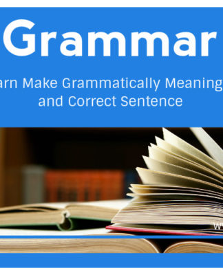 Make Grammatically Meaningful and Correct Sentence