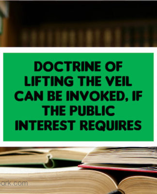 Doctrine lifting veil