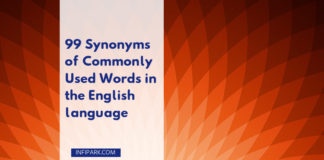 COMMONLY USED SYNONYMS