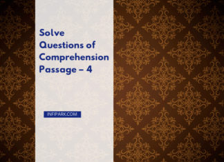 Solve Questions of Comprehension Passage – 4 COMPREHENSION 4