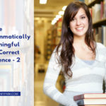 GRAMMATICALLY CORRECT SENTENCE