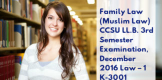 FAMILY LAW MUSLIM LAW