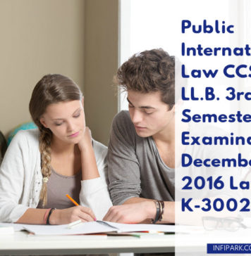 PUBLIC INTERNATIONAL LAW
