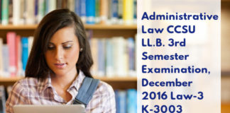 ADMINISTRATIVE LAW