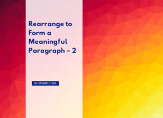 Rearrange to Form a Meaningful Paragraph – 2 PARAGRAPH 2