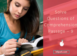 Solve Questions of Comprehension Passage – 9 comprehension passage