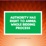 Annul bidding process