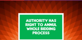 Annul bidding process