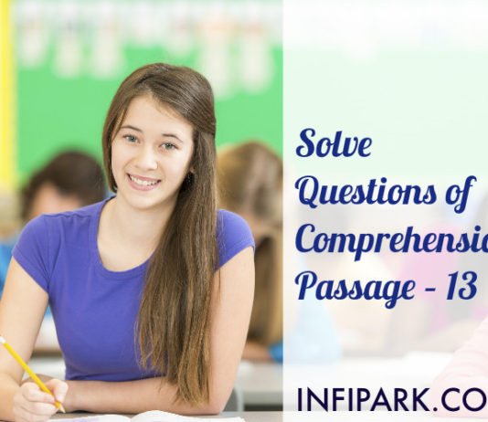 Comprehension passage 13