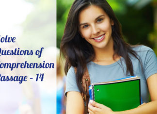Solve Questions of Comprehension Passage – 14 Comprehension passage 14