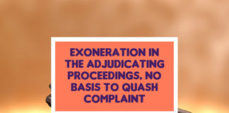 EXONERATION ADJUDICATING