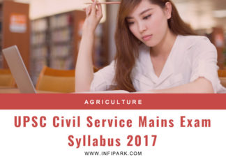 Agriculture UPSC CSE Mains Exam Syllabus 2017 UPSC AGRICULTURE