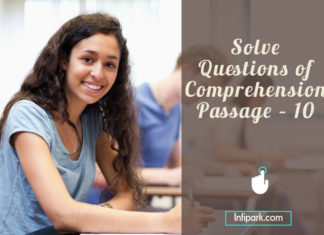 Solve Questions of Comprehension Passage – 10 comprehension passage