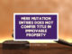 Mere Mutation Entries Does Not Confer Title in Immovable Property mutation entry
