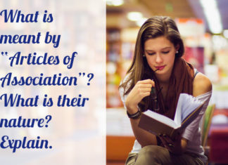 What is meant by “Articles of Association”? article association