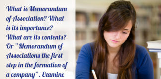 memorandum association