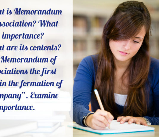 memorandum association