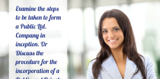 Procedure Incorporation Public Private Company