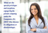 Special Privileges exception obligation disadvantages
