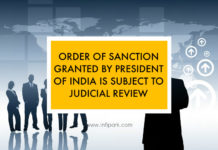 sanction granted president judicial review