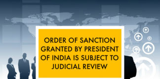 sanction granted president judicial review