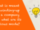 What is meant by winding-up of a company and what are its various mode? winding up company