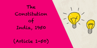 The Constitution of India, 1950 Article 1 50