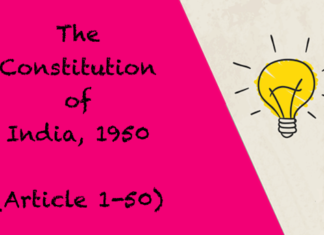 The Constitution of India, 1950 Article 1 50