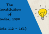 The Constitution of India 1950 Article 112 - 151