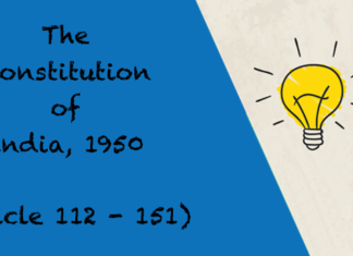 The Constitution of India 1950 Article 112 - 151