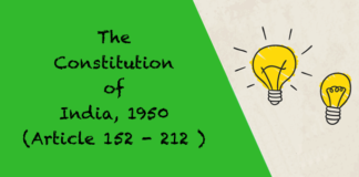 The Constitution of India 1950 Article 152 212