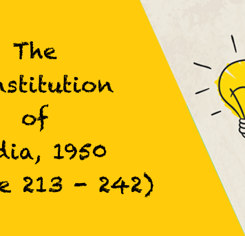 The Constitution of India 1950 Article 213 242