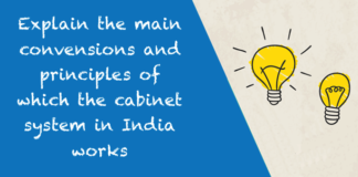 cabinet system principles india