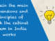 cabinet system principles india