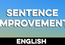 SENTENCE IMPROVEMENT