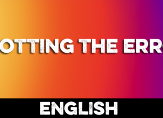 Spot the Grammatical Mistake/Error in Sentence – 1 SPOTTING THE ERROR