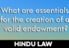 VALID ENDOWMENT