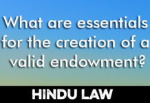 VALID ENDOWMENT