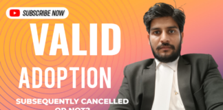 Can a valid adoption be subsequently cancelled or not?