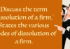 dissolution of firm