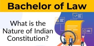 What is the nature of Indian Constitution?