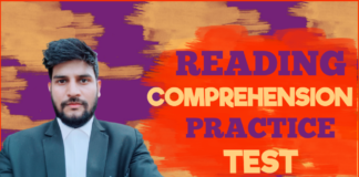 Reading Comprehension practice test