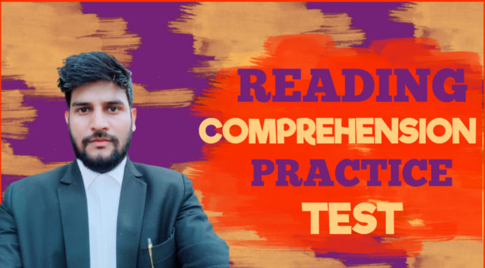 Reading Comprehension practice test