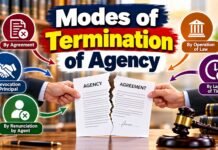 Modes of Termination of Agency