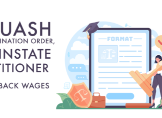 Writ Petition of Mandamus to High Court under Article 226 of Constitution to quash termination order, Reinstate Petitioner and pay back wages quash termination order, Reinstate Petitioner and pay back wages